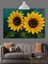 Sarı Ayçiçekleri Yakın Çekim Dekoratif Kanvas - Mdf Ahşap Tablo 2