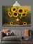Altın Vazo Içinde Ayçiçekleri Dekoratif Kanvas - Mdf Ahşap Tablo 4