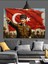 Askeri Üniformalı Atatürk Portresi Dekoratif Kanvas - Mdf Ahşap Tablo 4
