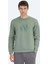Mint Bisiklet Yaka Desenli Sweatshırt 1