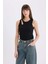 Slim Fit Dar Kesim Bisiklet Yaka Fitilli Kaşkorse Atlet A3422AX25AU 3