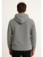 Erkek Gri Kapüşonlu SWEATSHIRT-W1108 3