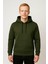 Erkek Haki Kapüşonlu SWEATSHIRT-W1108 1