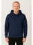 Erkek Lacivert Kapüşonlu SWEATSHIRT-W1108 1