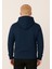 Erkek Lacivert Kapüşonlu SWEATSHIRT-W1108 3