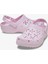 Classic Floral Cut Out Clog Kadın Pembe Terlik.6ZW 4