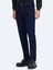 Lacivert Düz Slim Fit Denim Pamuk Karışımlı Pantolon 2