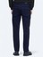 Lacivert Düz Slim Fit Denim Pamuk Karışımlı Pantolon 4