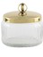 Gold Kapaklı Oval Cam Kavanoz 14X10X14CM 1