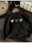 Kalp Baskı Detaylı Içi Polarlı Kapüşonlu Sweatshirt 1