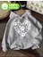 Kalp Pati Baskı Detaylı Içi Polarlı Kapüşonlu Sweatshirt 1