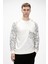 Deep Marshmallow Crewneck Erkek Baskılı Sweatshirt 4