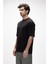Collage Siyah Basic Erkek T-Shirt 3