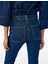 Yüksek Bel Düğmeli Dar Kesim Cep Detaylı Pamuklu Ispanyol Paça Jean Pantolon - Flare Jeans 3