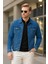 Erkek Mevsimlik Jeans Basic Bol Mavi Kot Ceket 1
