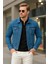 Erkek Mevsimlik Jeans Basic Bol Mavi Kot Ceket 2