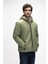 Shang Soluk Yeşi̇l Puffer Kapüşonlu Erkek Mont 4