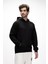 Grass Si̇yah Kapüşonlu Erkek Sweatshirt 4