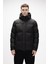 Cup Si̇yah Puffer Kapüşonlu Erkek Mont 1