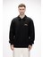 Diez Si̇yah Yarım Fermuarlı Erkek Sweatshirt 1