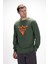 Mountain Soluk Yeşi̇l Crewneck Erkek Baskılı Sweatshirt 4