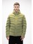 Barcelona Soluk Yeşi̇l Puffer Kapüşonlu Erkek Mont 1