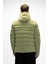 Barcelona Soluk Yeşi̇l Puffer Kapüşonlu Erkek Mont 3
