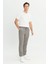 Slim Fit Dar Kesim Beli Bağlamalı Çizgili Yan Cepli Casual Jogger Pantolon 3
