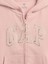 Kız Çocuk Pembe Gap Logo Fermuarlı Sweatshirt 3