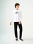 Beyaz Erkek Sweatshirt LF2037363 2