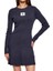 Kadın Uzun Kollu Kloş Mini Mavi Elbise LV047D307G-VEK 1