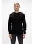 Moreno Siyah Bisiklet Yaka Erkek Triko Kazak 1
