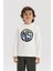 Bg Store Erkek Çocuk Beyaz Sweatshirt 2