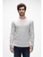Tender Gri Melanj Bisiklet Yaka Erkek Triko Kazak 1