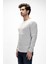 Tender Gri Melanj Bisiklet Yaka Erkek Triko Kazak 2