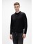 Kuger Siyah Polo Yaka Erkek Triko Kazak 5