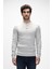 Moreno Gri Melanj Bisiklet Yaka Erkek Triko Kazak 1