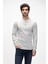 Moreno Gri Melanj Bisiklet Yaka Erkek Triko Kazak 4