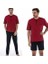 Erkek Bordo Penye Pijama Takımı 3'lü 1