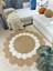 Hasır Jüt Çiçek Desenli Kilim Halı 6