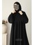 Nisa Ferace Şal Hediyeli Takım Siyah 5