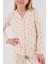 Kız Çocuk Gömlek Pijama Krem 5