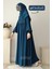 Nisa Ferace Şal Hediyeli Takım Petrol Mavisi 3