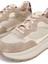 Kadın Bej Bağcıklı Kalın Tabanlı Deri Sneaker 25AFD221014 10