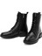 Kadın Siyah Fermuarlı Deri Postal Bot 25WFD510318 3