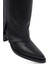 Kadın Siyah Kalın Topuklu Deri Çizme 25WFD153918 10