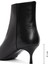 Kadın Siyah Fermuarlı Ince Topuklu Deri Bot 25WFD131318 2