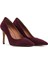 Kadın Bordo Ince Topuklu Süet Deri Stiletto 25AFD130610 3