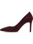 Kadın Bordo Ince Topuklu Süet Deri Stiletto 25AFD130610 4