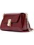 Kadın Bordo Uzun Askılı Rugan Mini Çapraz Çanta 25WBD281816 5